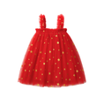 Load image into Gallery viewer, Classic Christmas Tulle Dress - Red Stars
