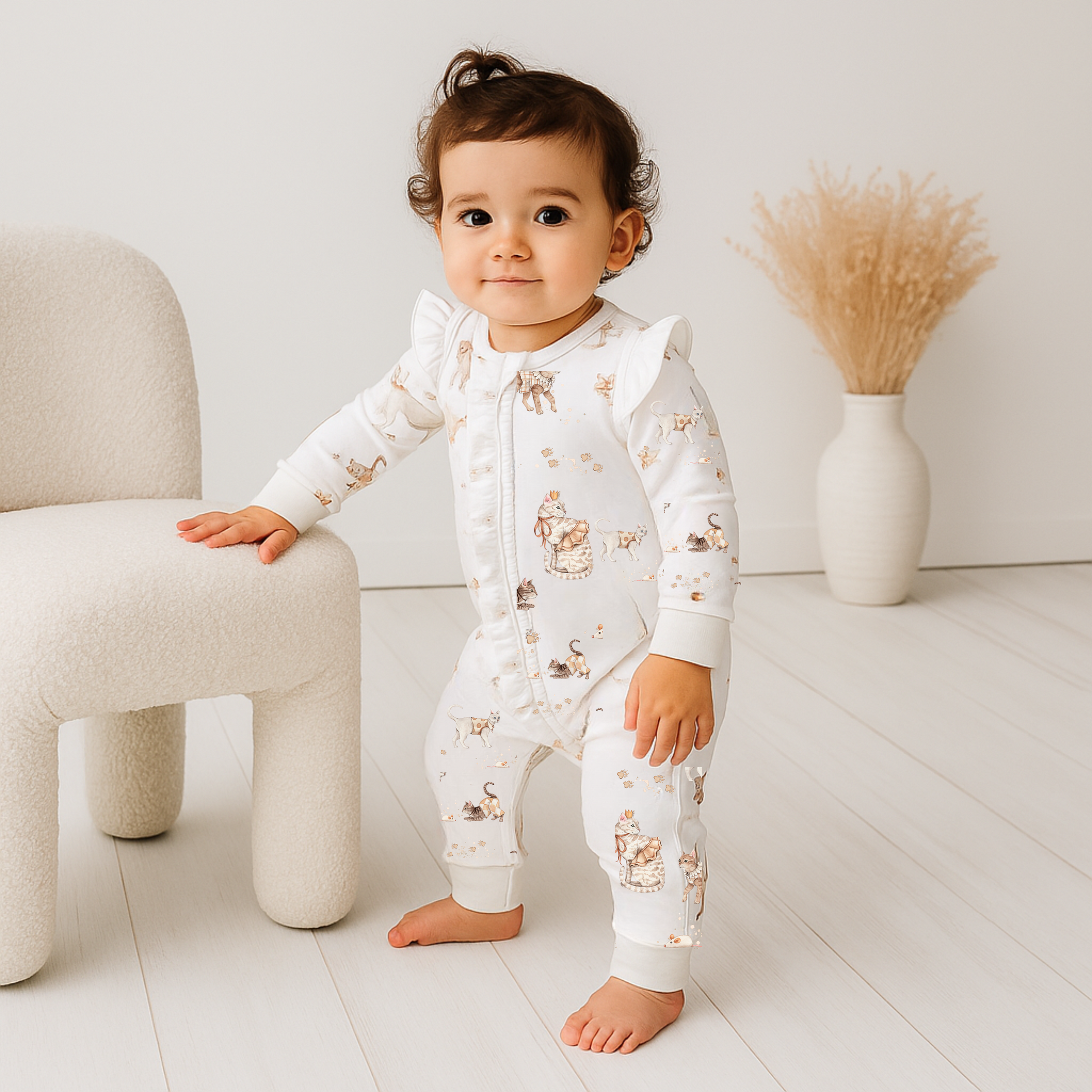 Royal Whiskers - Bamboo Zipsuit