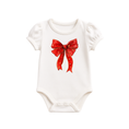Load image into Gallery viewer, Ruby Star Coquette Bow - Bamboo Bodysuit
