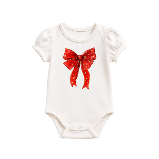 Ruby Star Coquette Bow - Bamboo Bodysuit