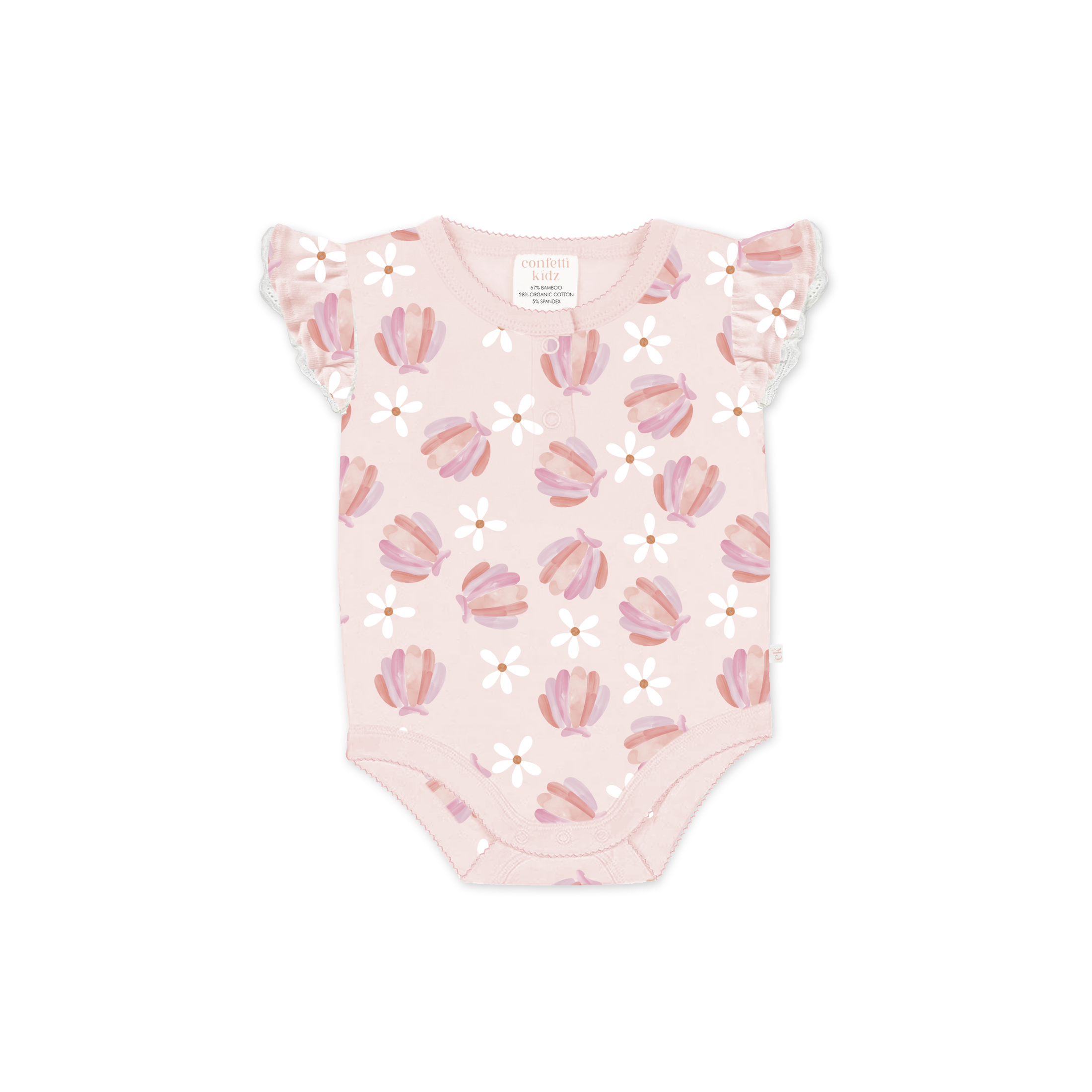 Flutter Bodysuit - Seashells