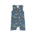 Load image into Gallery viewer, Sleeveless Romper - Sporty Dinos
