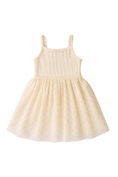 Load image into Gallery viewer, Ribbed Tulle Dress - Sunshine Print
