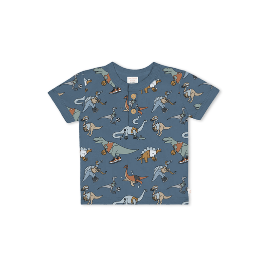 Henley Tee - Sporty Dinos