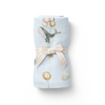 Load image into Gallery viewer, Whimsical whales - Organic Muslin Swaddle
