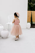 Load image into Gallery viewer, Large Tulle Sailor Bow - Dusty Pink
