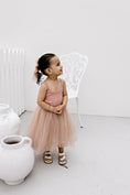 Load image into Gallery viewer, Ribbed Tulle Dress - Dusty Pink
