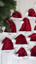 Load image into Gallery viewer, Luxe Embroidered Family Santa Hat
