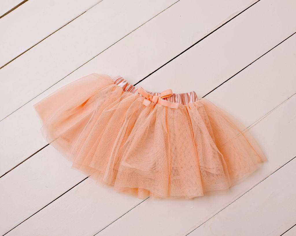 Soft Peach Tulle Skirt