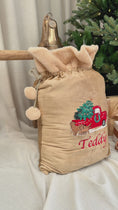 Load and play video in Gallery viewer, Deluxe Embroidered Santa Sack - Christmas Truck
