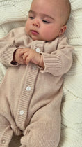 Load and play video in Gallery viewer, Classic Knit Romper | Latte

