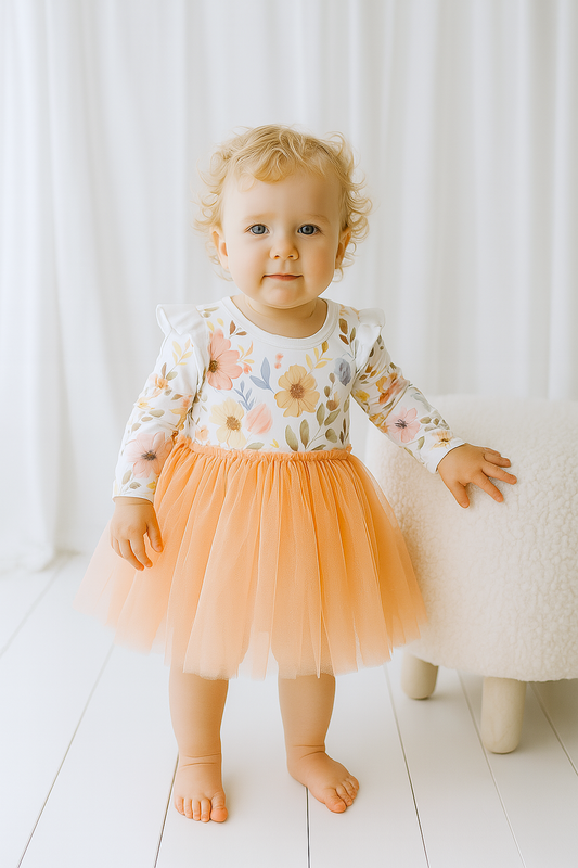 Sweet Florals - Onesie Tutu Dress